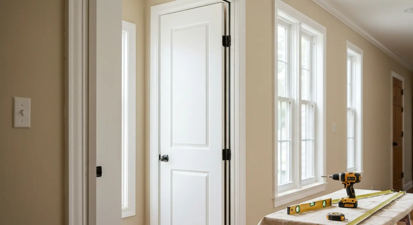 Interior door installation