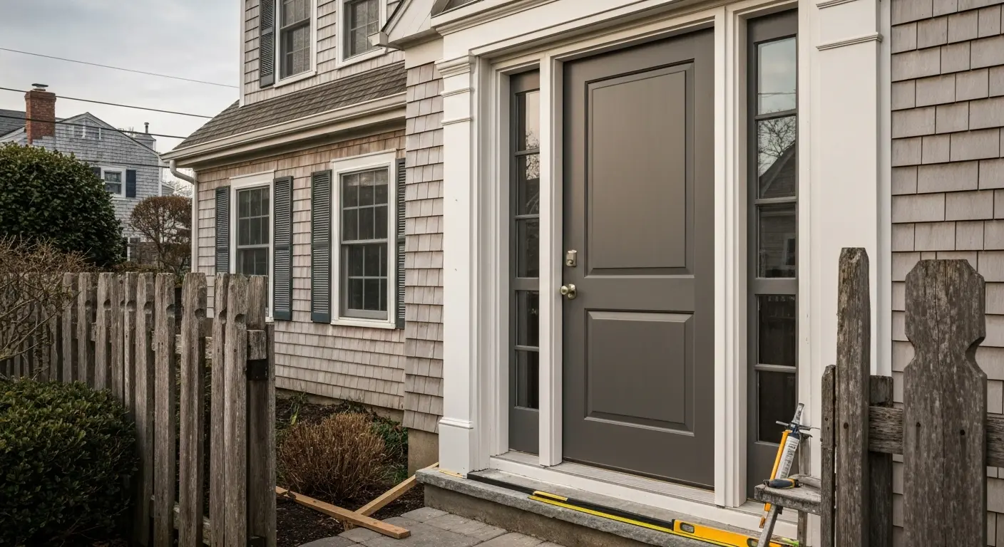 Entry door installation