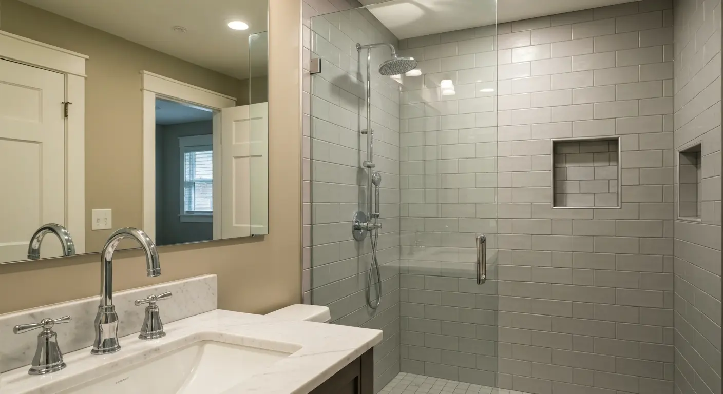 Bathroom renovation project in North Lindenhurst