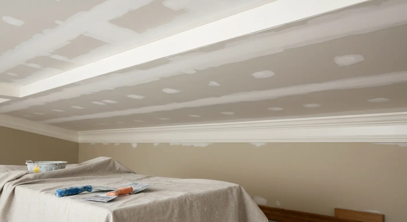 Water damage drywall repair