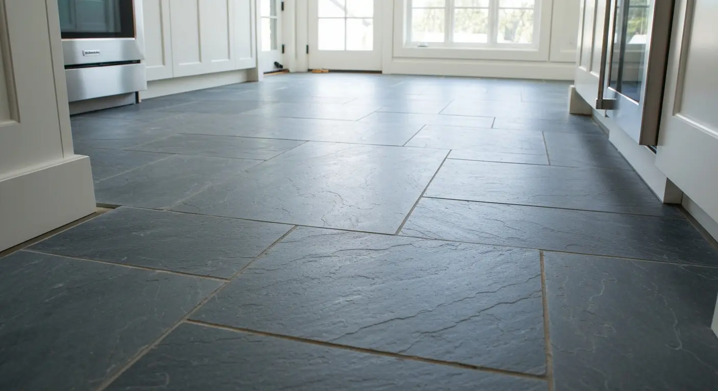 Slate kitchen floor