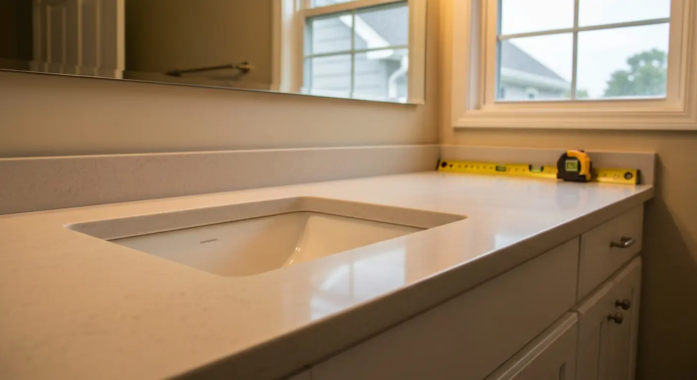 Bathroom countertop and sink