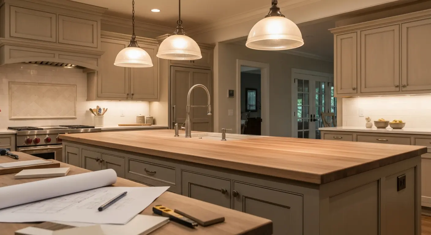 Kitchen island design consultation