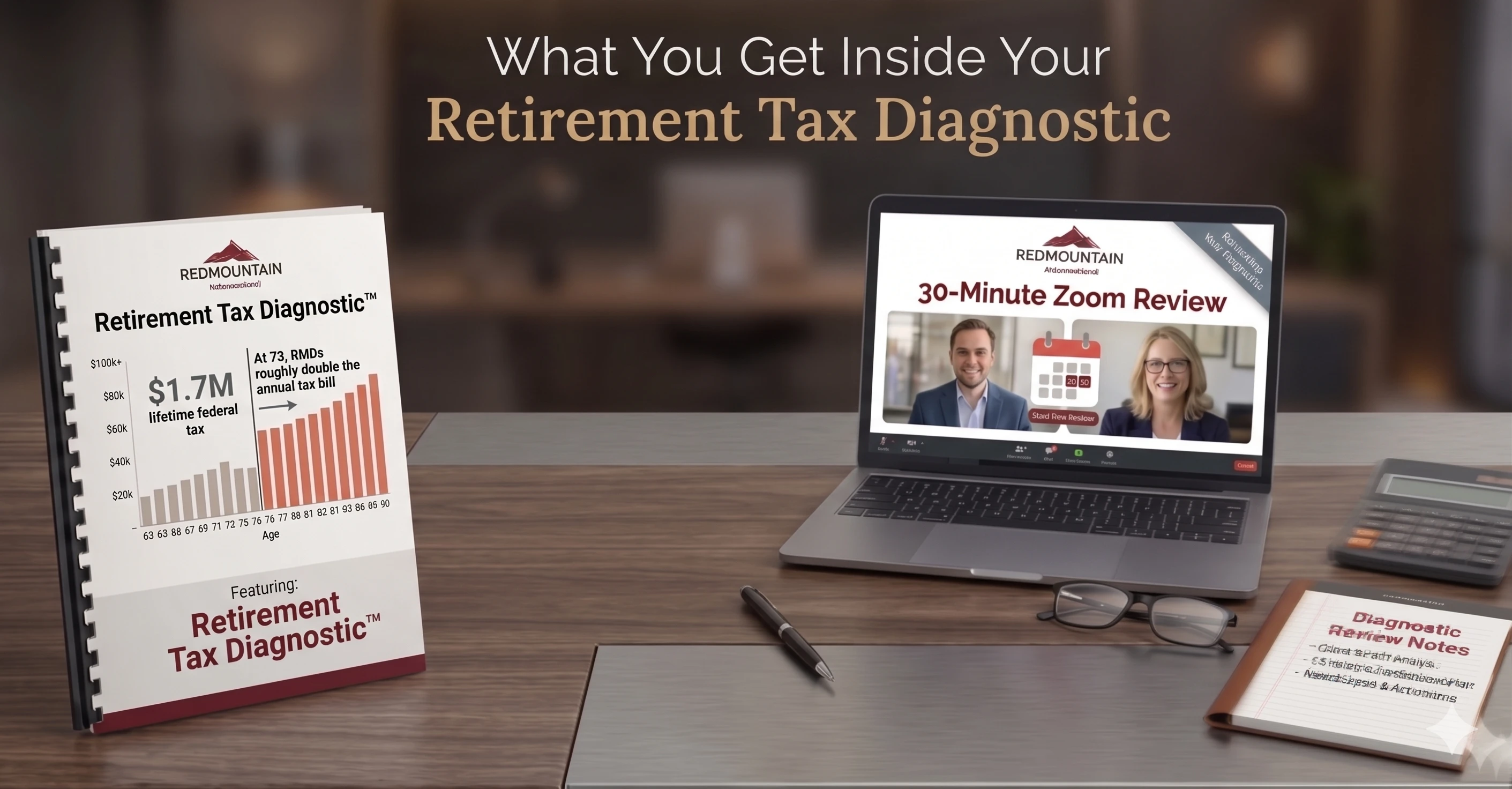 An illustration of a personalized Retirement Tax Diagnostic
