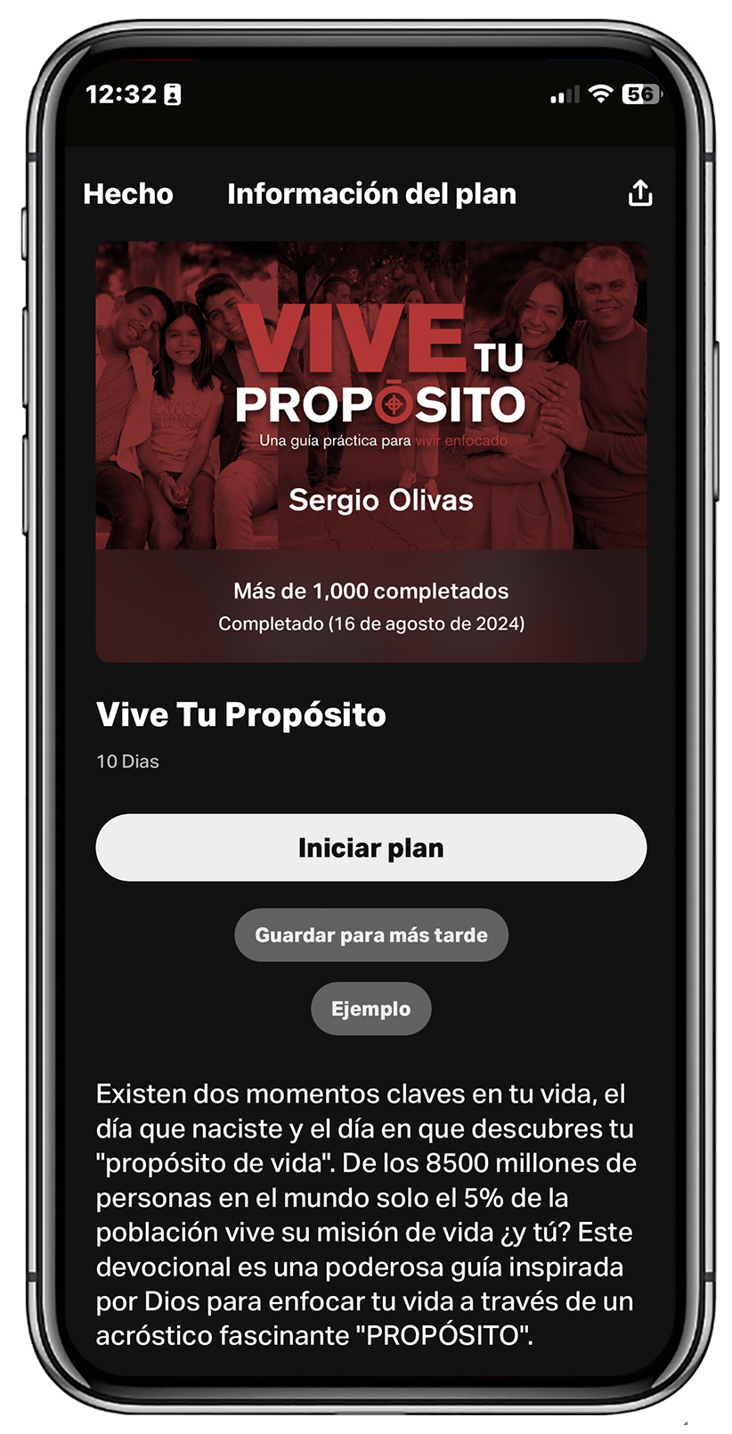 App YouVersion · Vive Tu Propósito