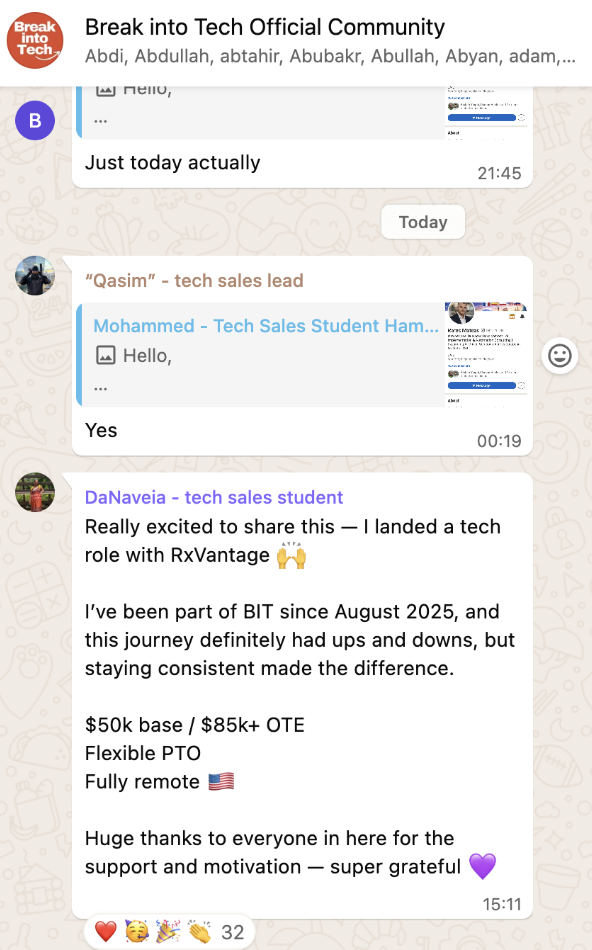Message from DaNaveia announcing their offer at RxVantage