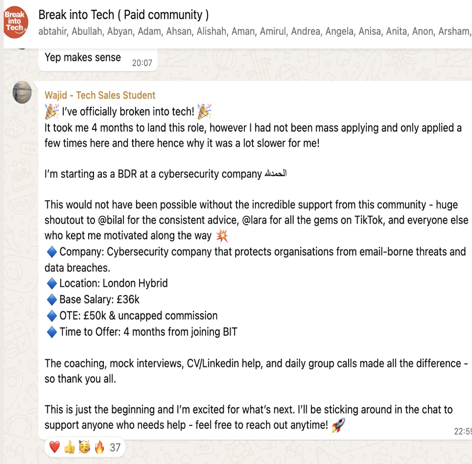 Community message from Wajid announcing their tech sales offer