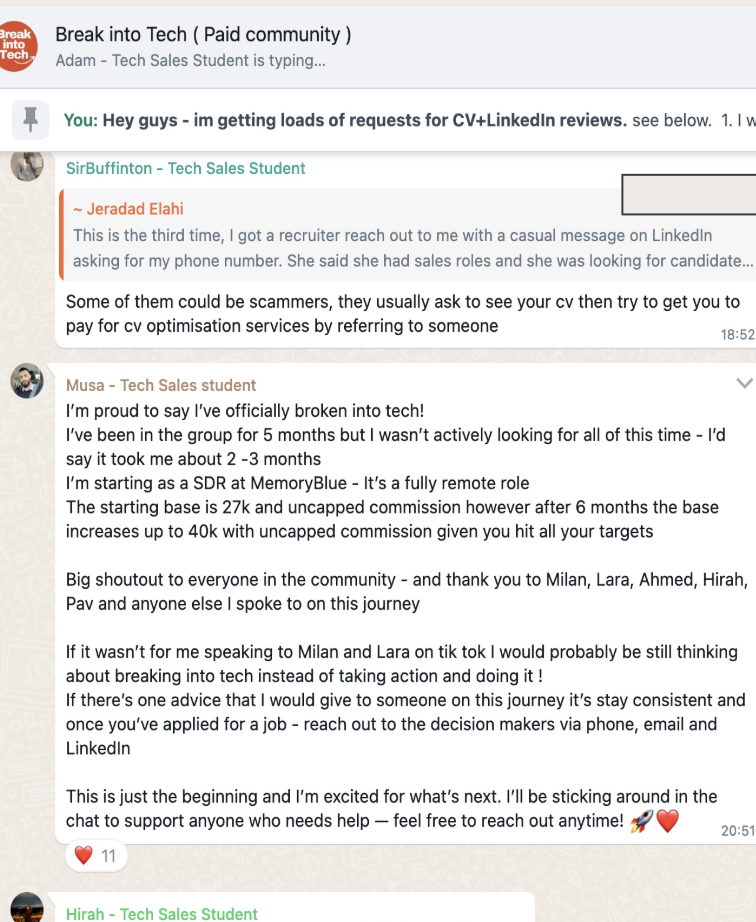 Community message from Musa announcing their tech sales offer