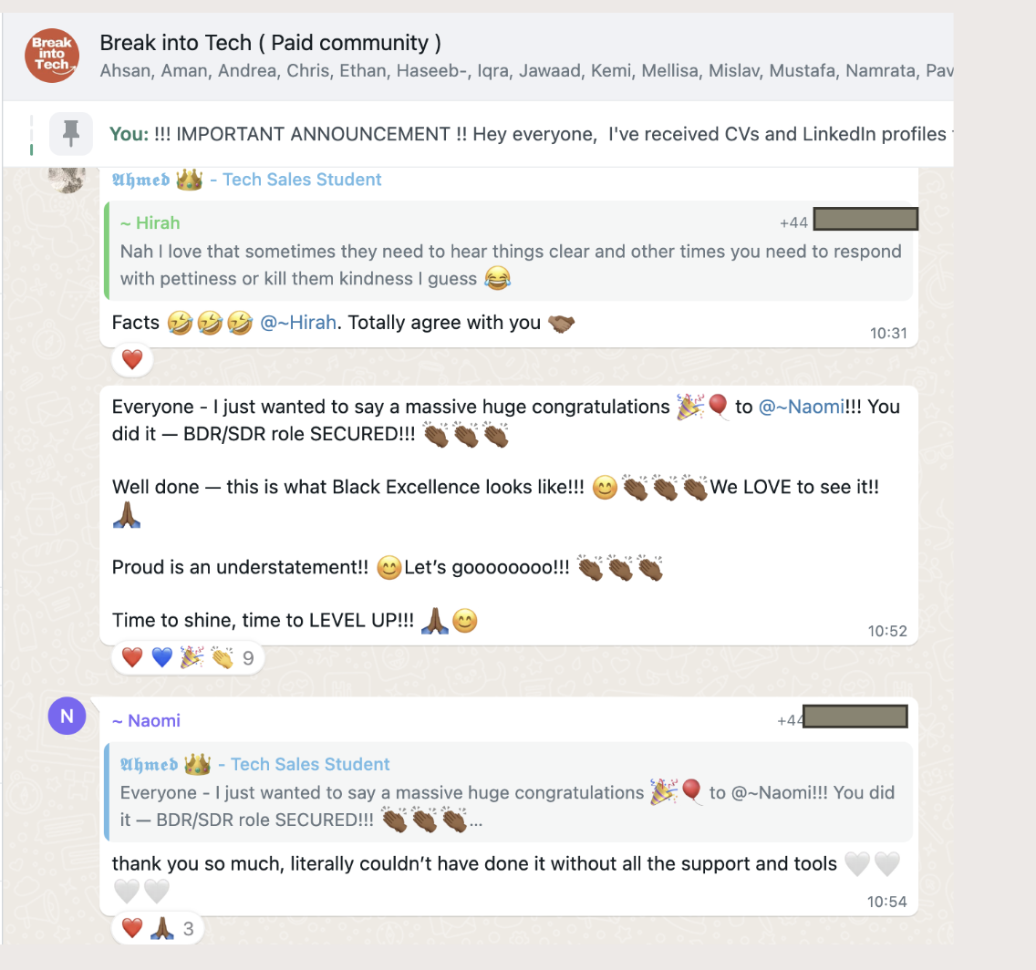 Community message from Naomi announcing their tech sales offer