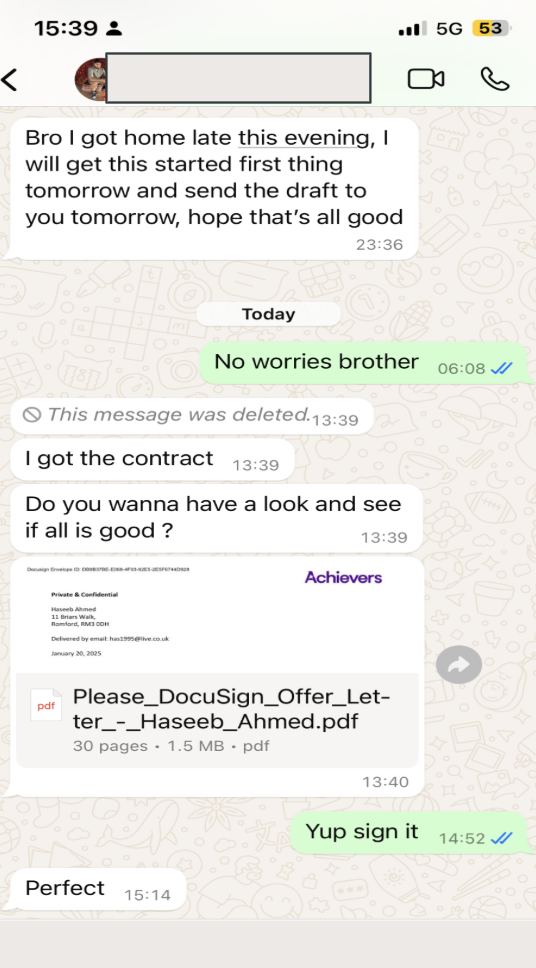 Community message from Haseeb announcing their tech sales offer