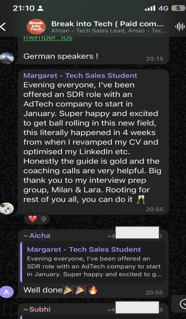 Community message from Margaret announcing their tech sales offer