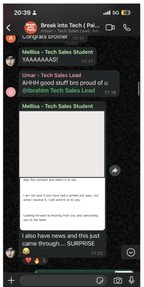 Community message from Mellisa announcing their tech sales offer