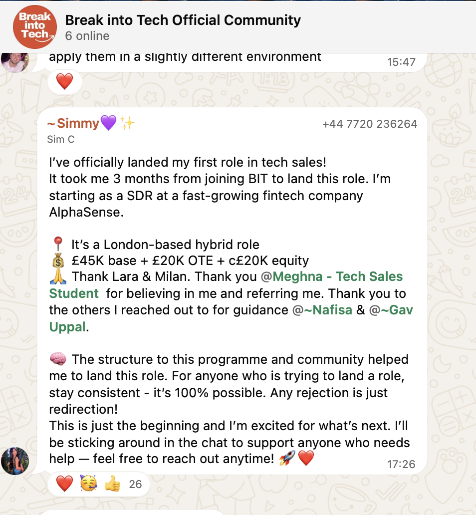 Community message from Simmy announcing their tech sales offer