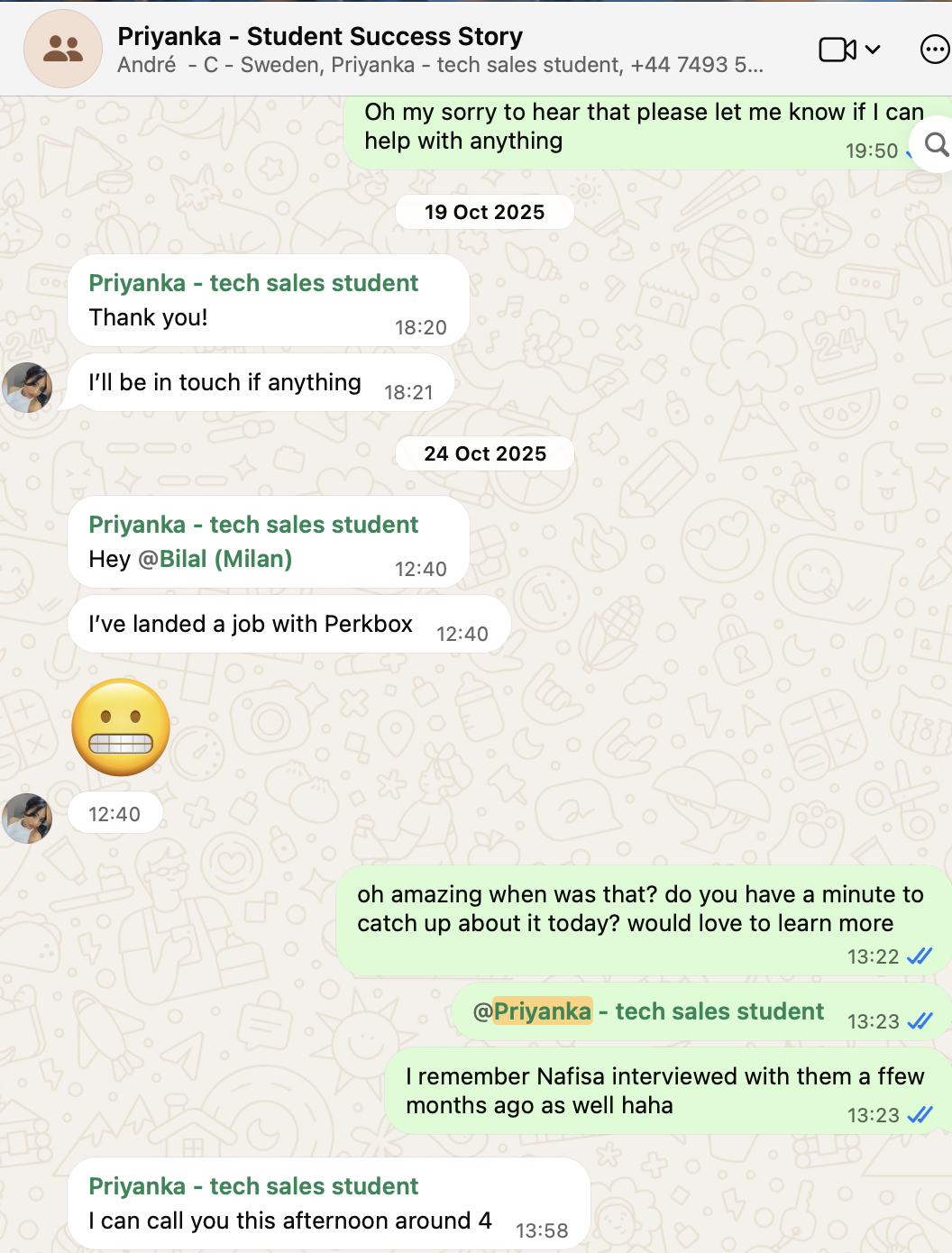 Community message from Priyanka announcing their tech sales offer