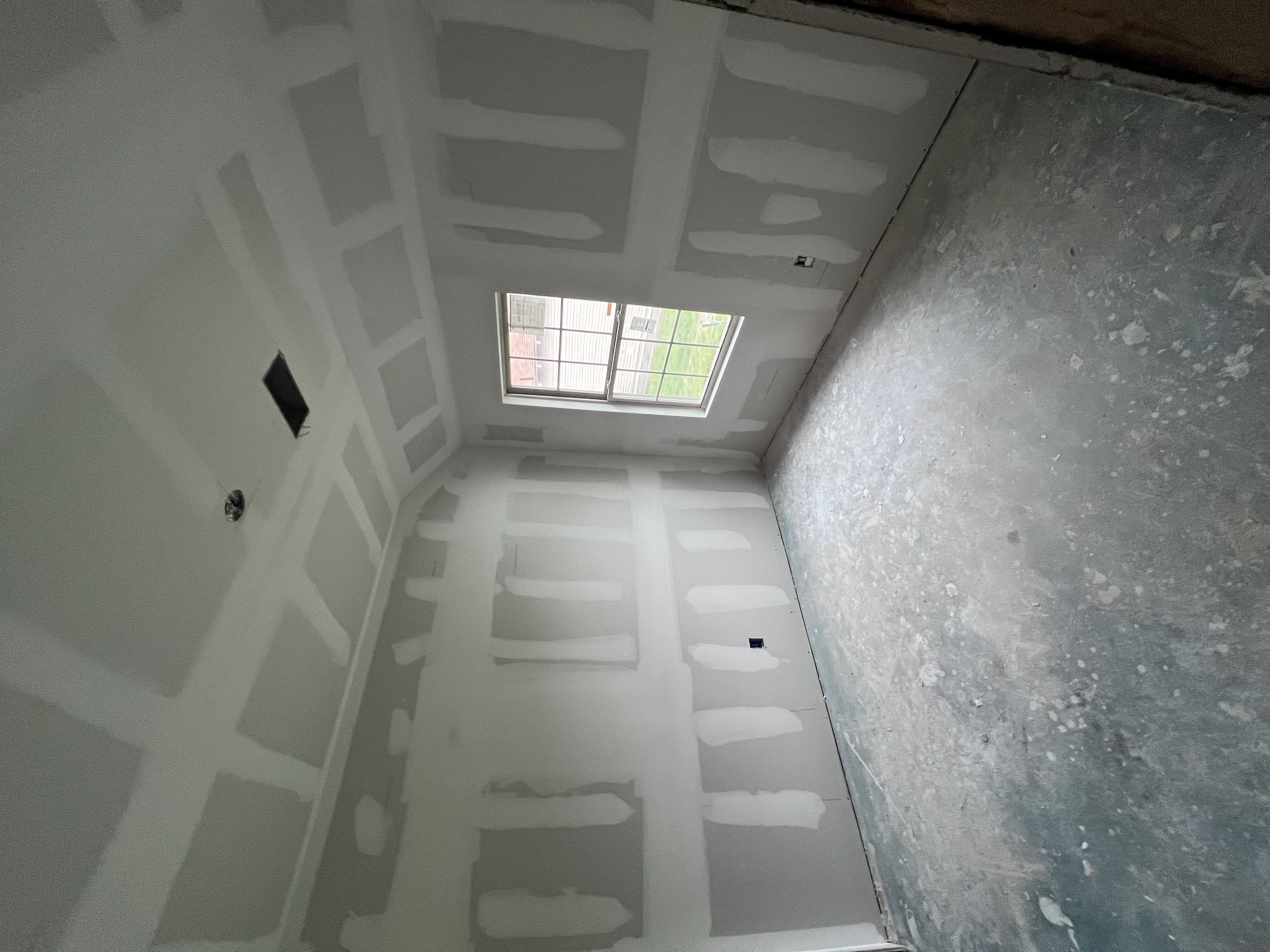 Sheetrock drywall installation