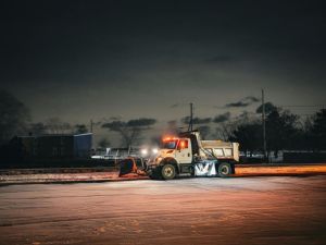 snow plowing in middletown