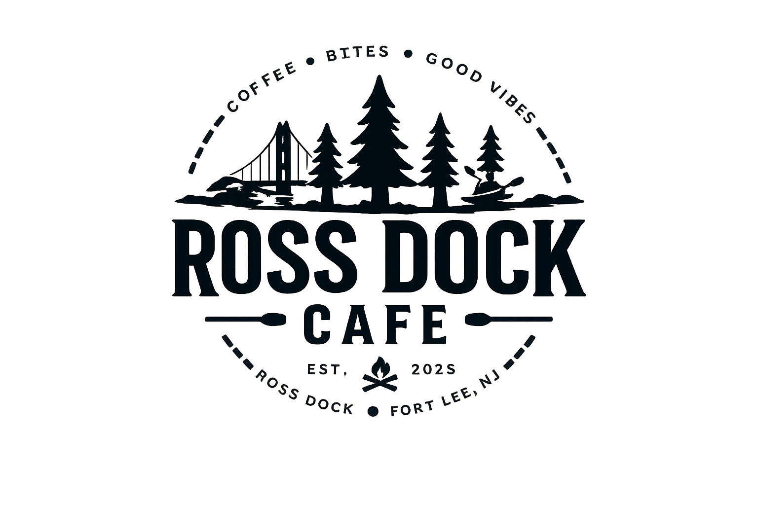 Ross Dock Cafe — Coffee, Bites, Good Vibes — Est. 2025, Fort Lee, NJ