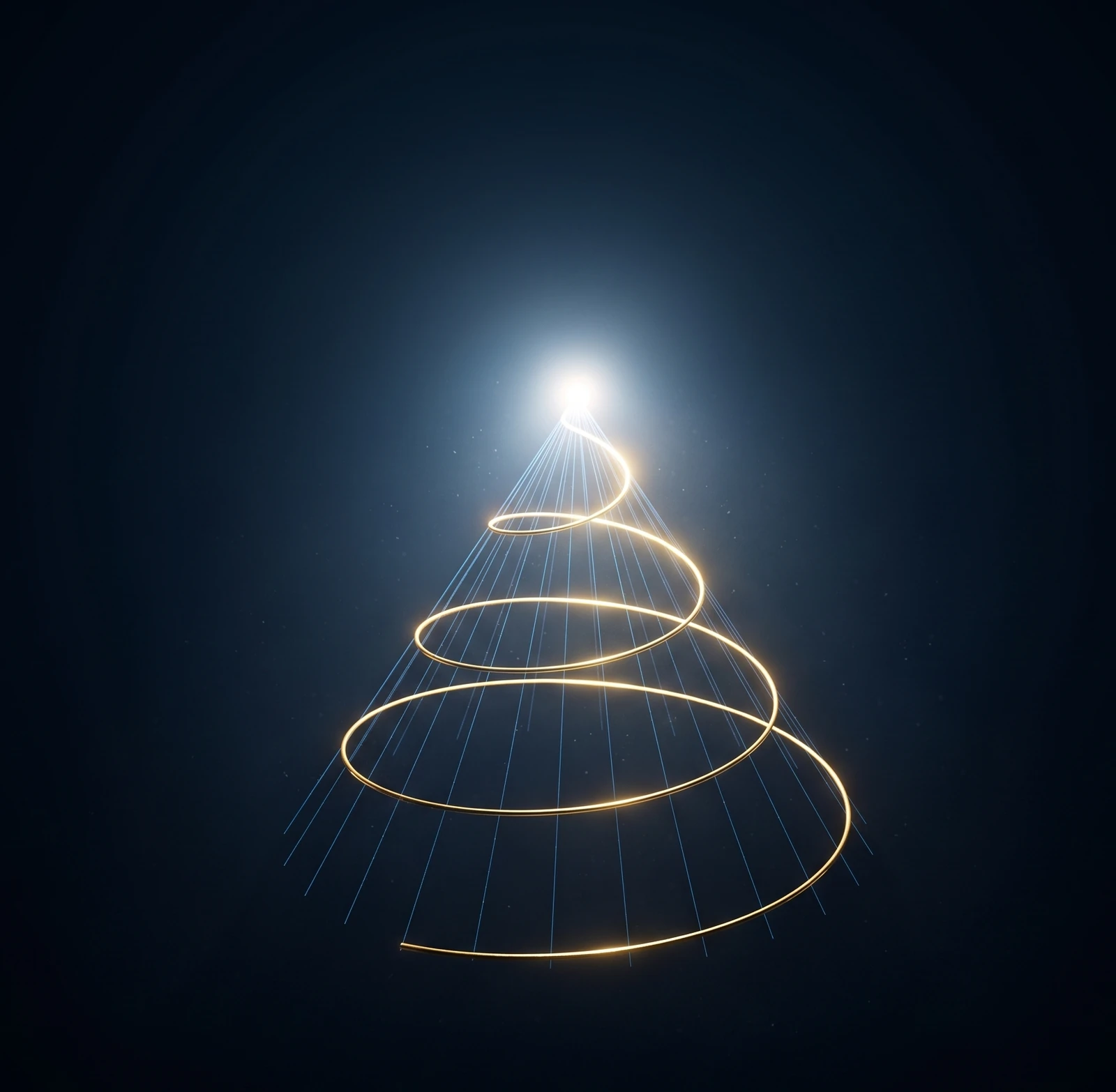 The Pappus conical spiral, its apex converging on the same point as the torus throat in the limit of vanishing radius.