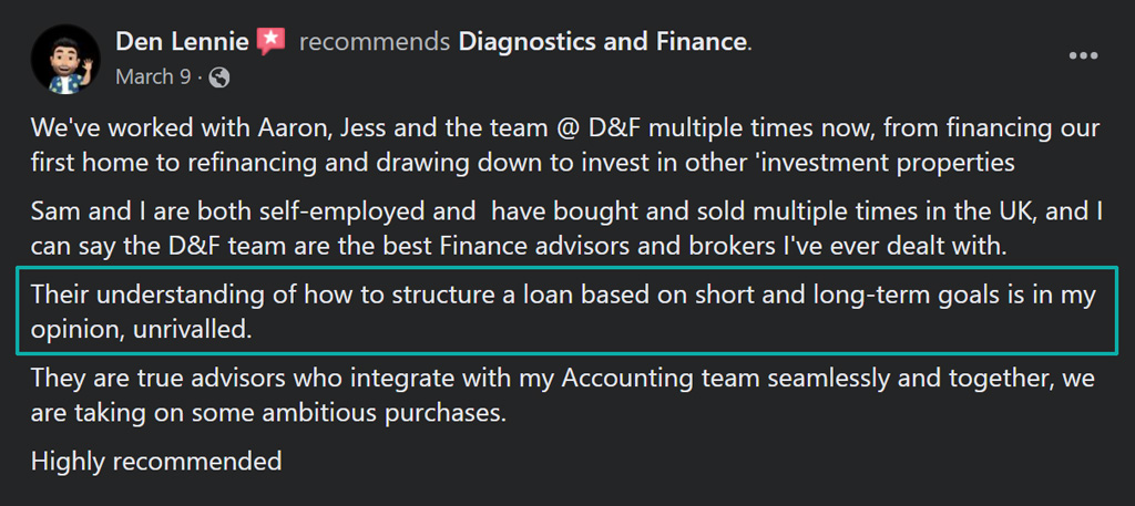Dan Lennie Facebook review