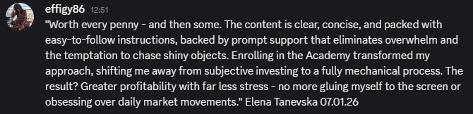 FINK member testimonial — Worth every penny, shifted to a fully mechanical process
