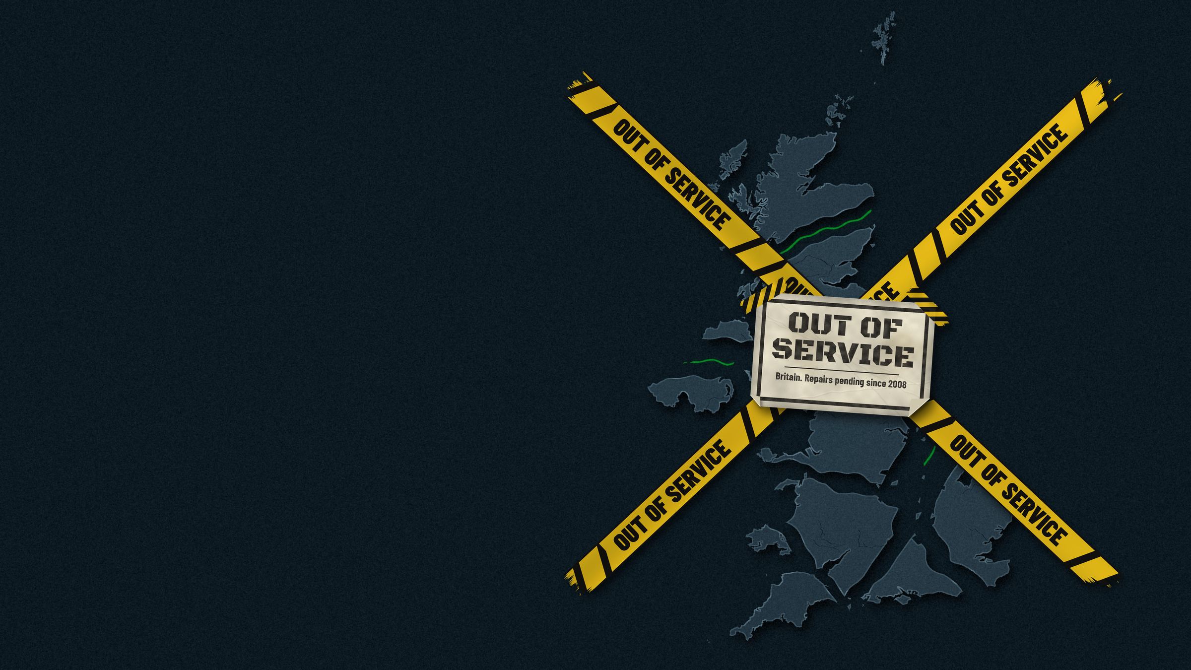 Britain, out of service: repairs pending since 2008