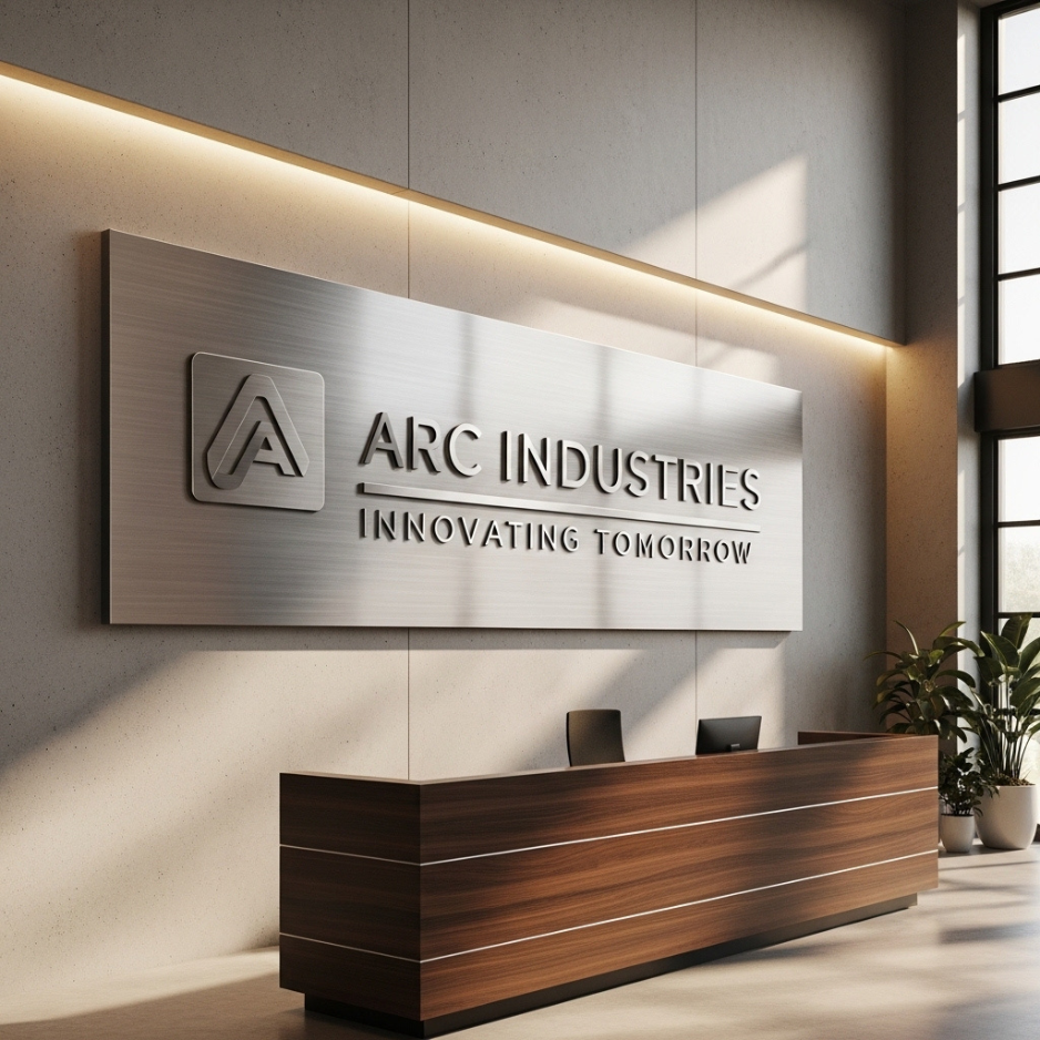 Metal and Brushed Aluminum Signs