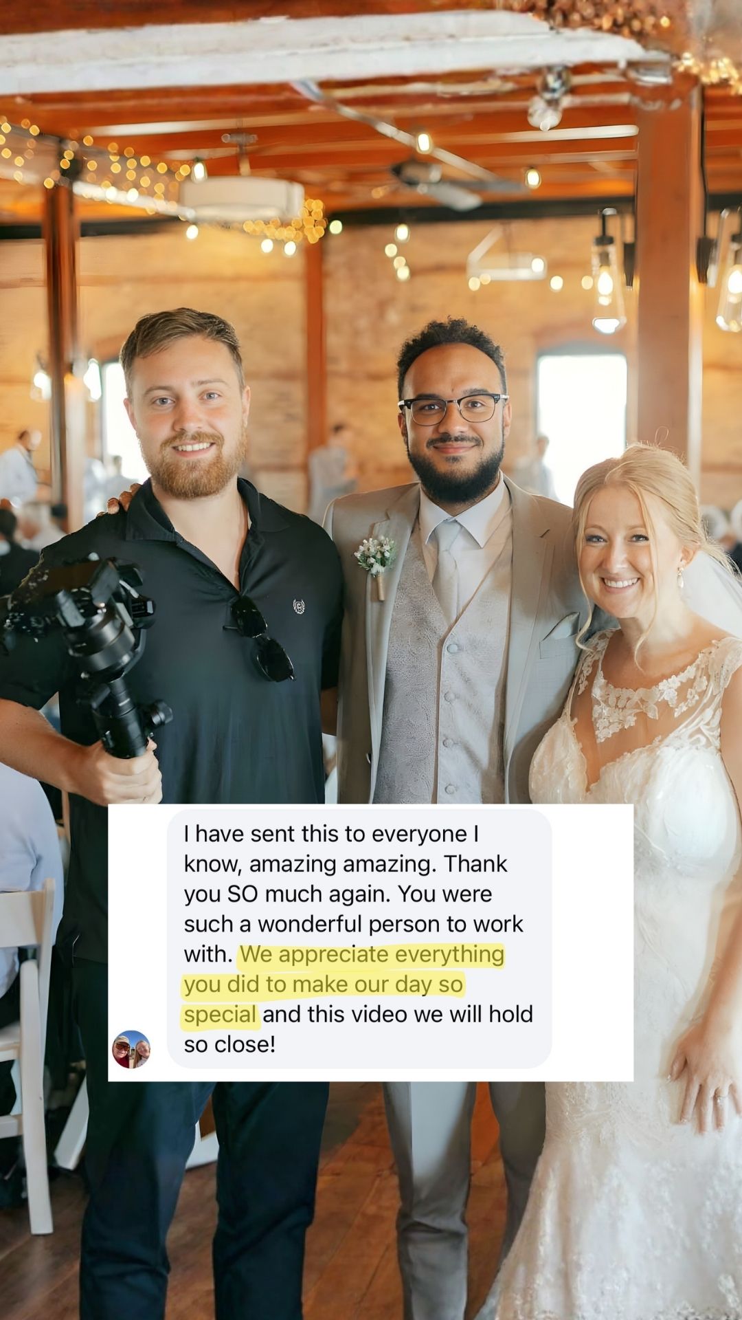 Client review photo