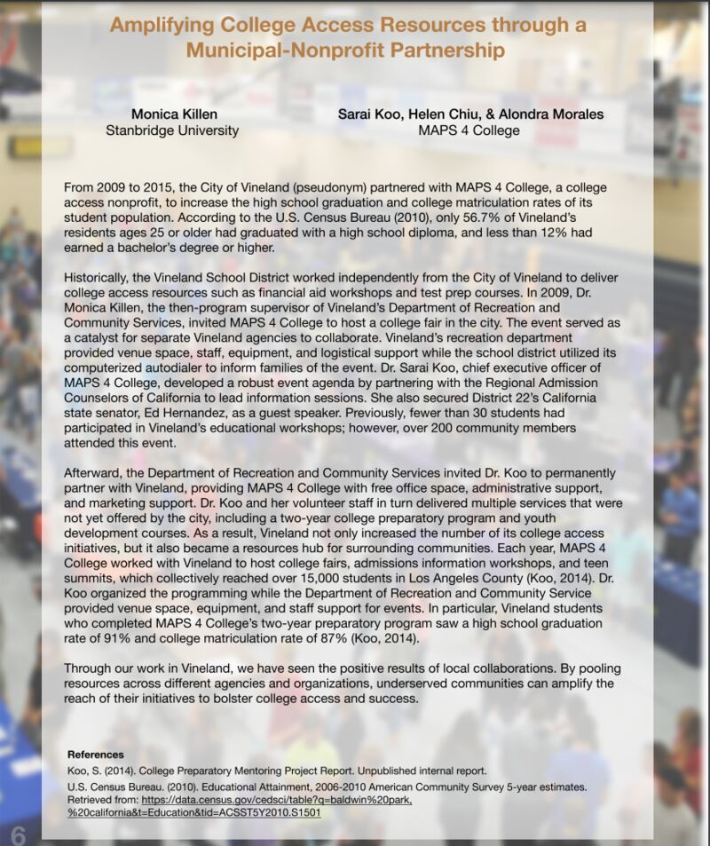 Selected research publication by Dr. Sarai Koo