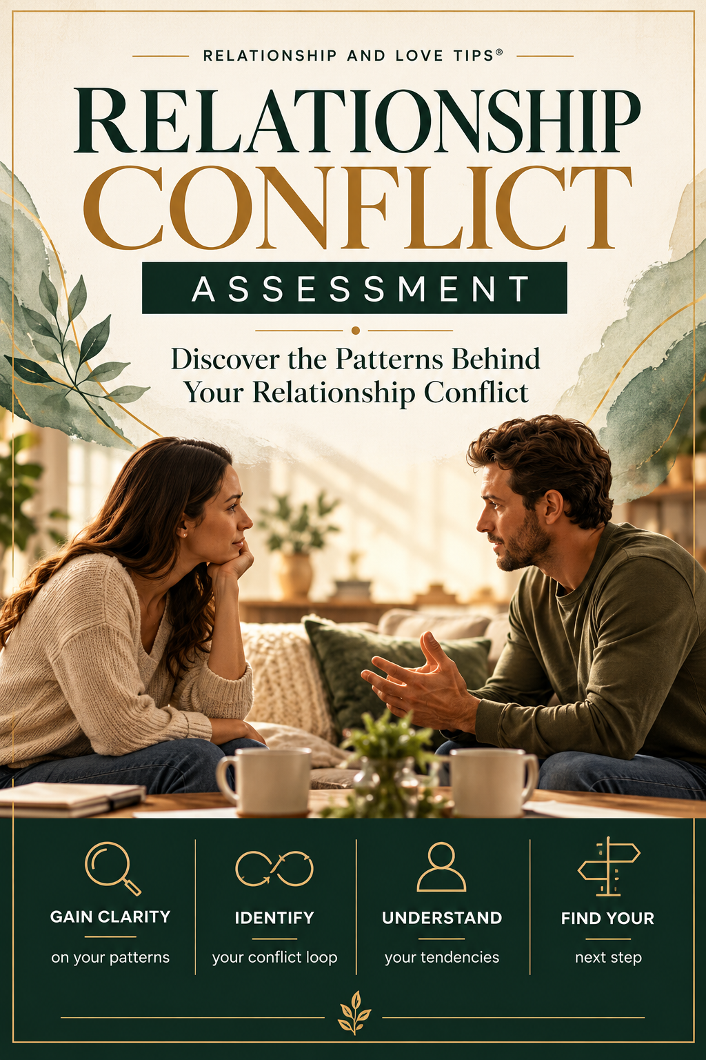 Relationship conflict assessment visual
