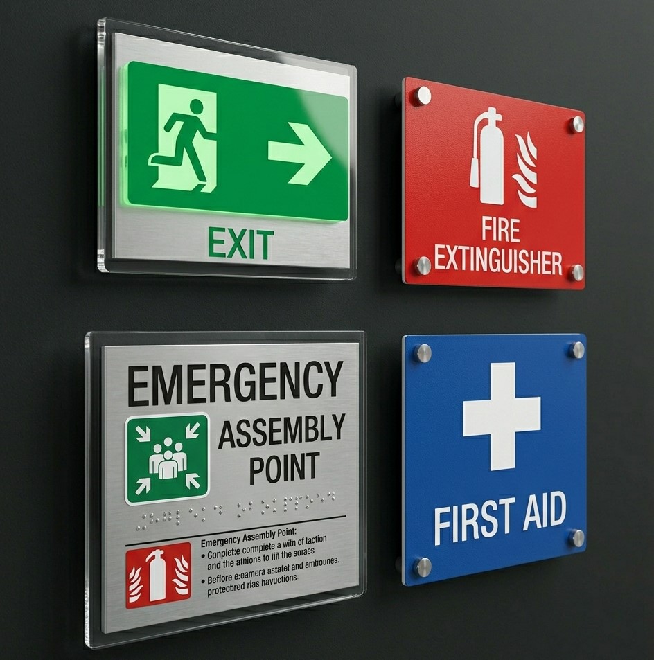 Safety and emergency signage