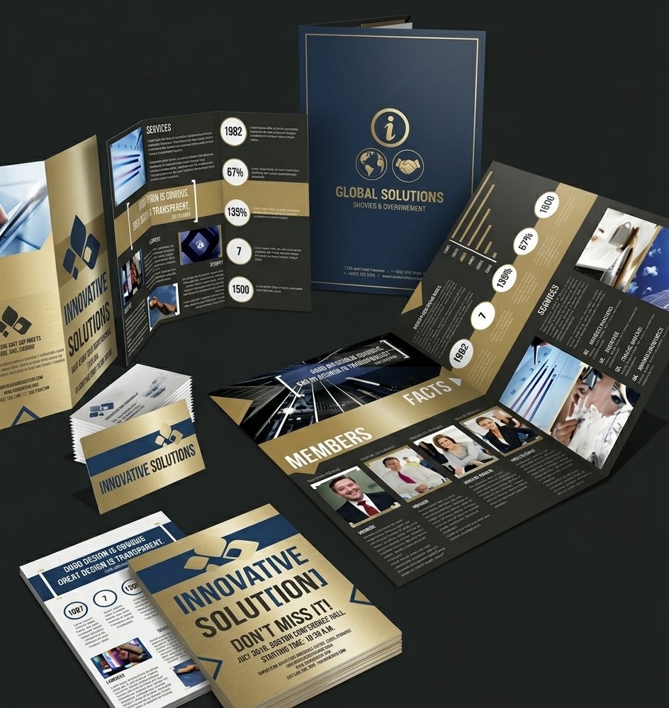Printed brochures and flyers