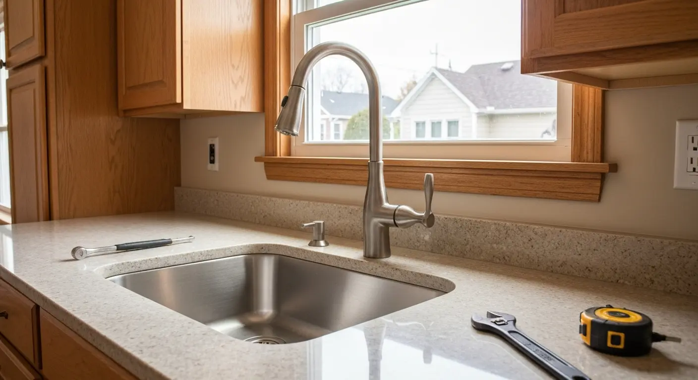 Kitchen fixture installation