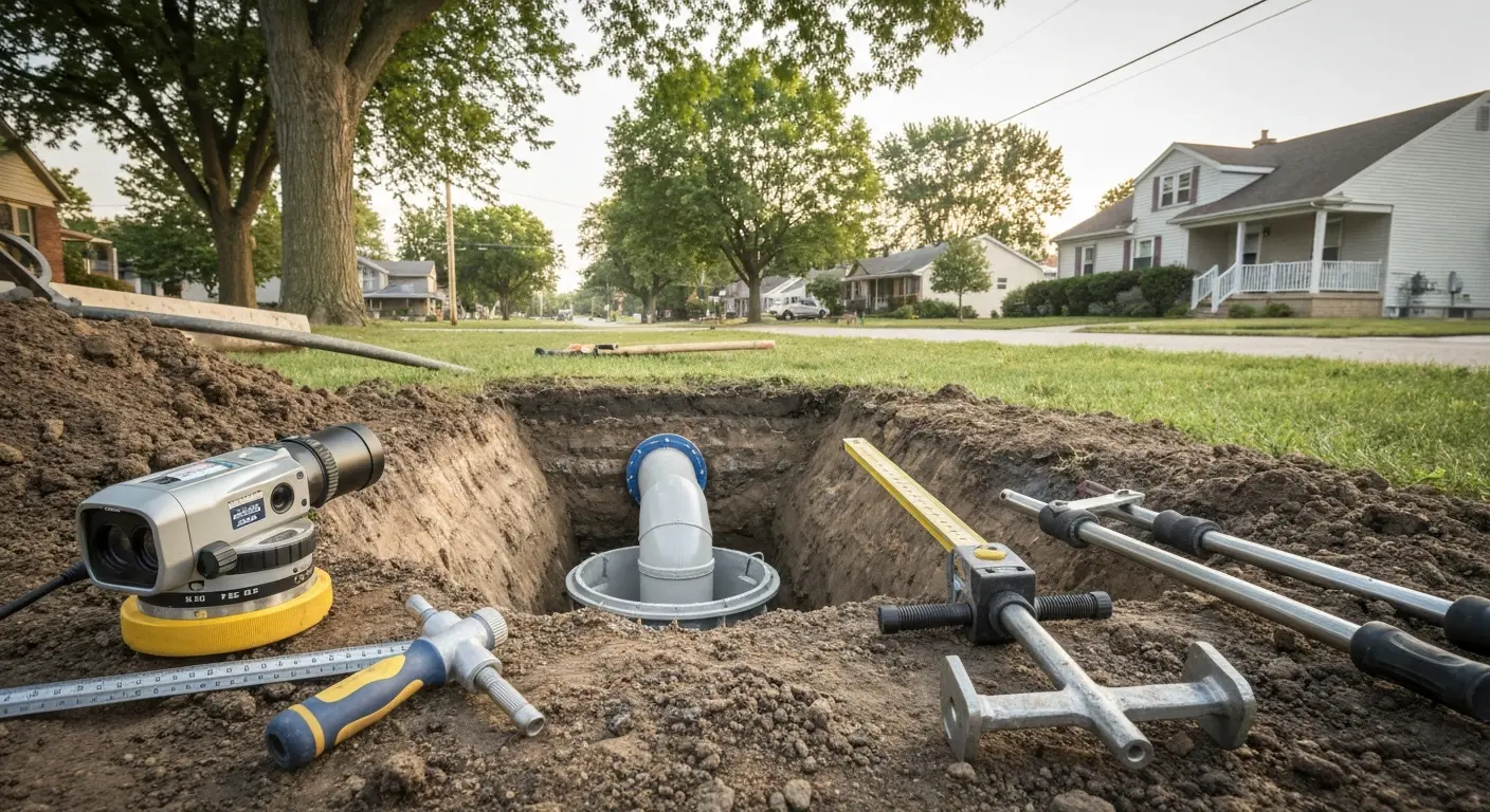 Targeted sewer repair near North Lafayette