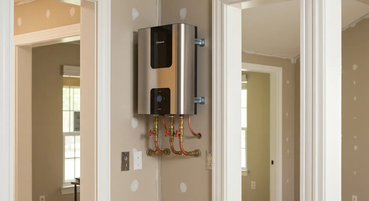 Tankless water heater installation