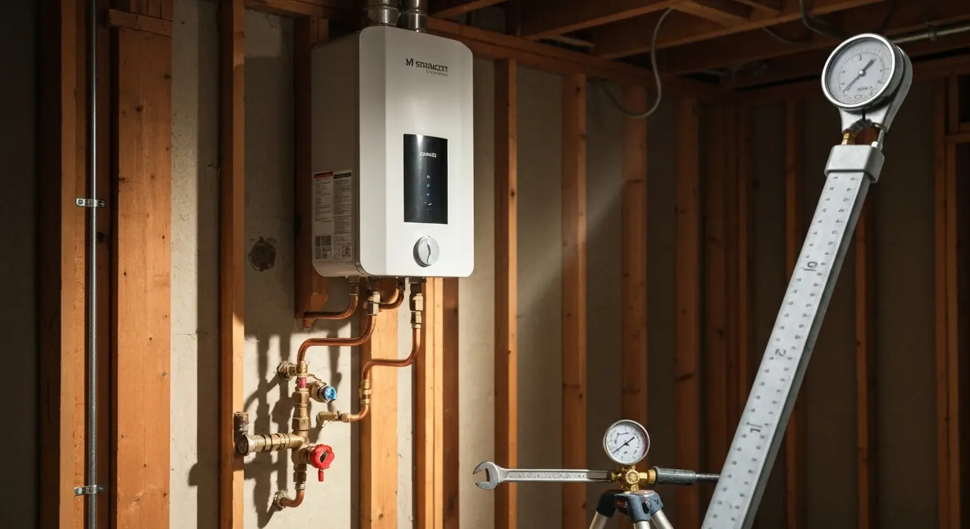 Tankless water heater installation