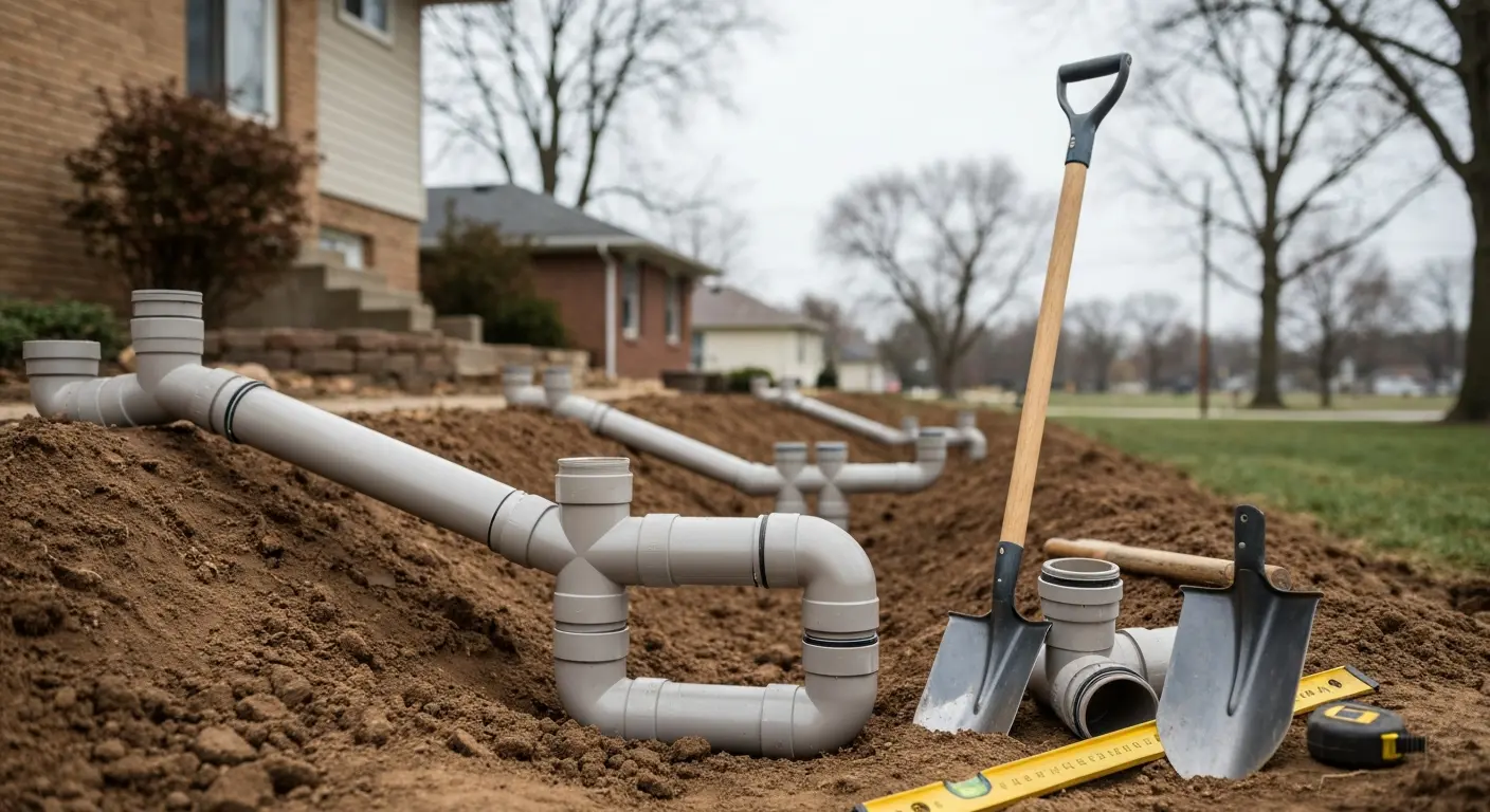 Drainage system work