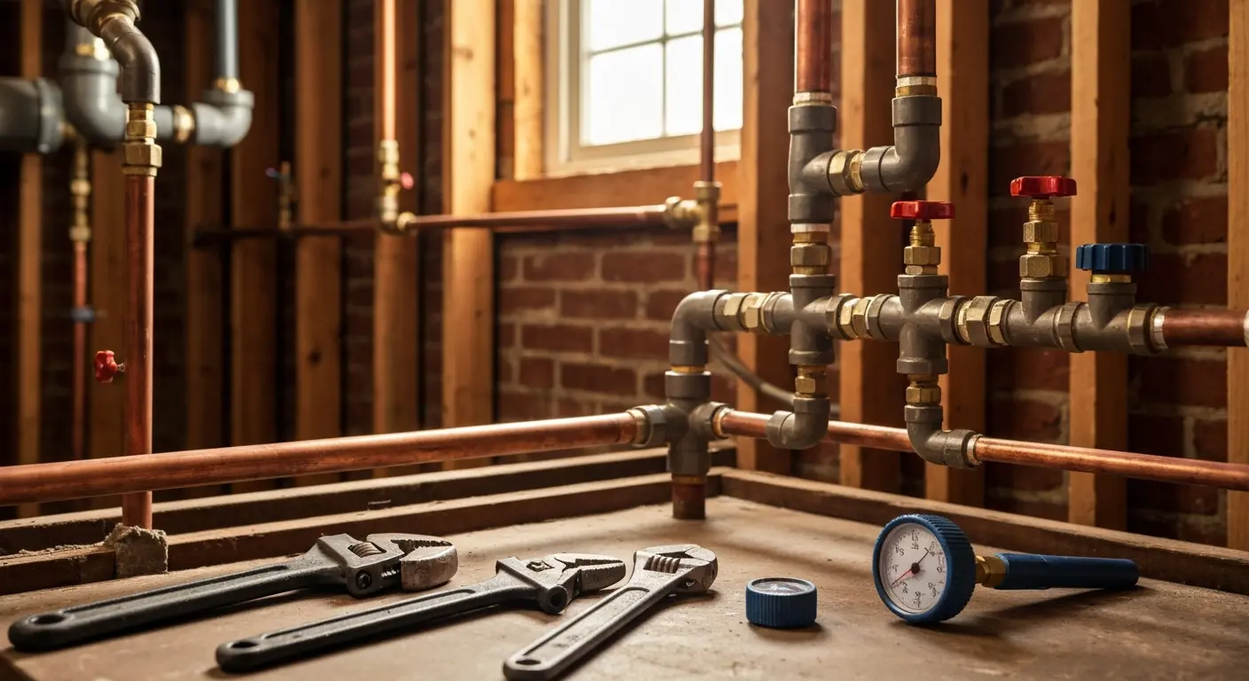 Plumbing repair work