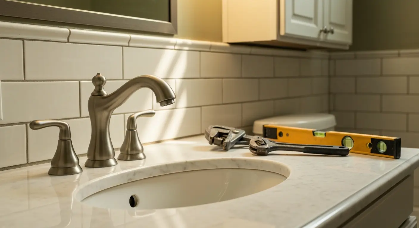 Bathroom fixture installation