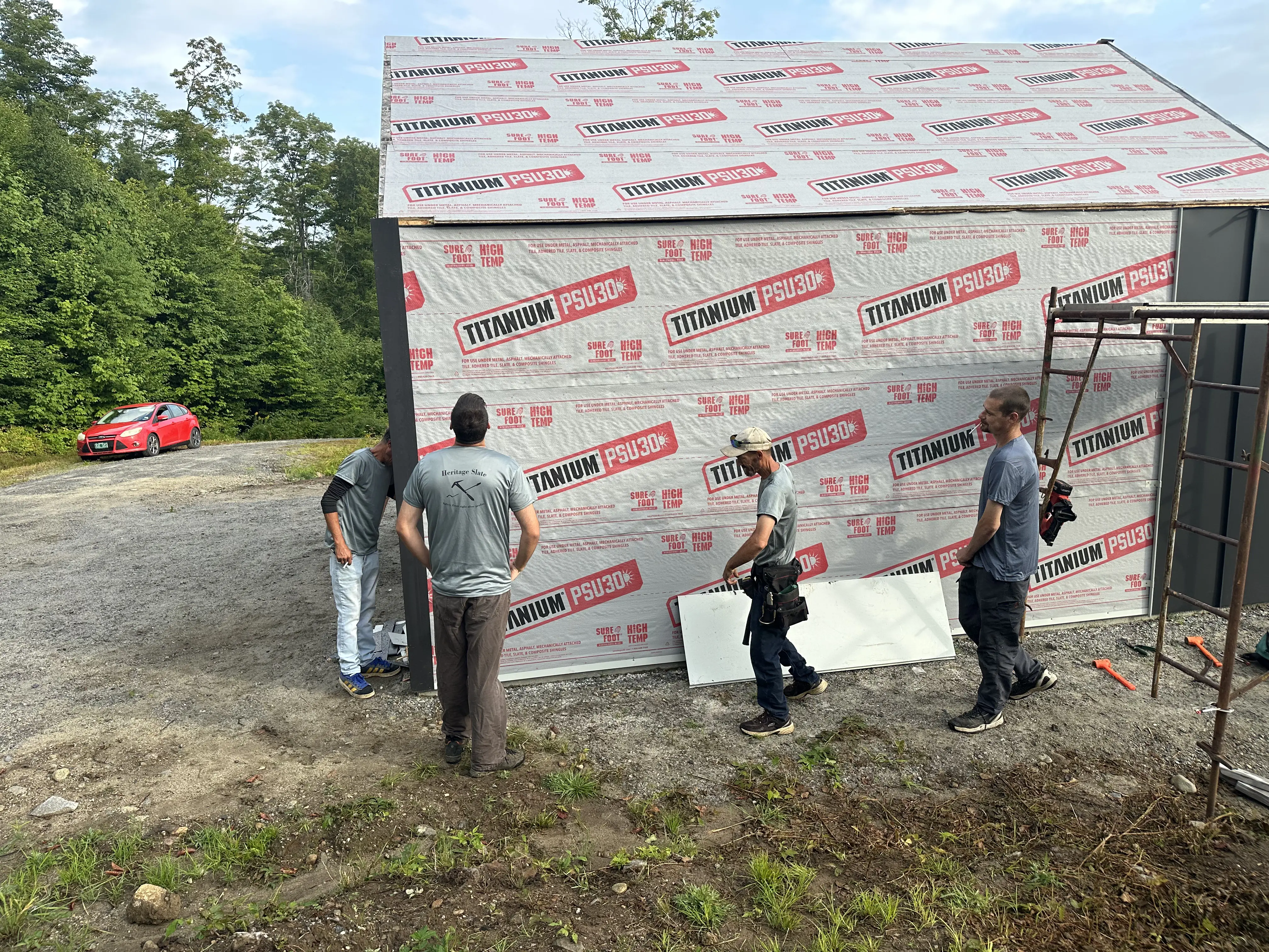 Slate roof repair and restoration work