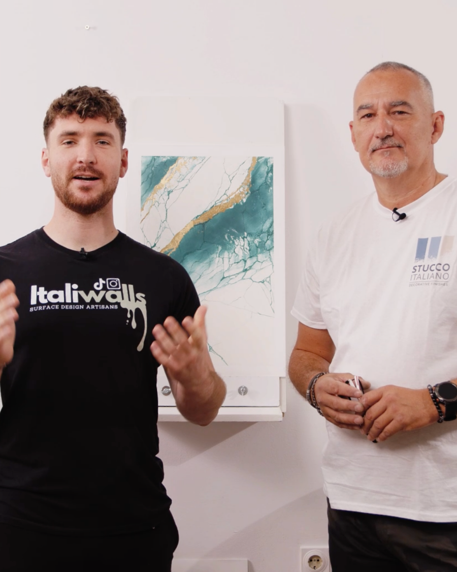 Zeljko, Serbian master craftsman and Italiwalls in-person training instructor