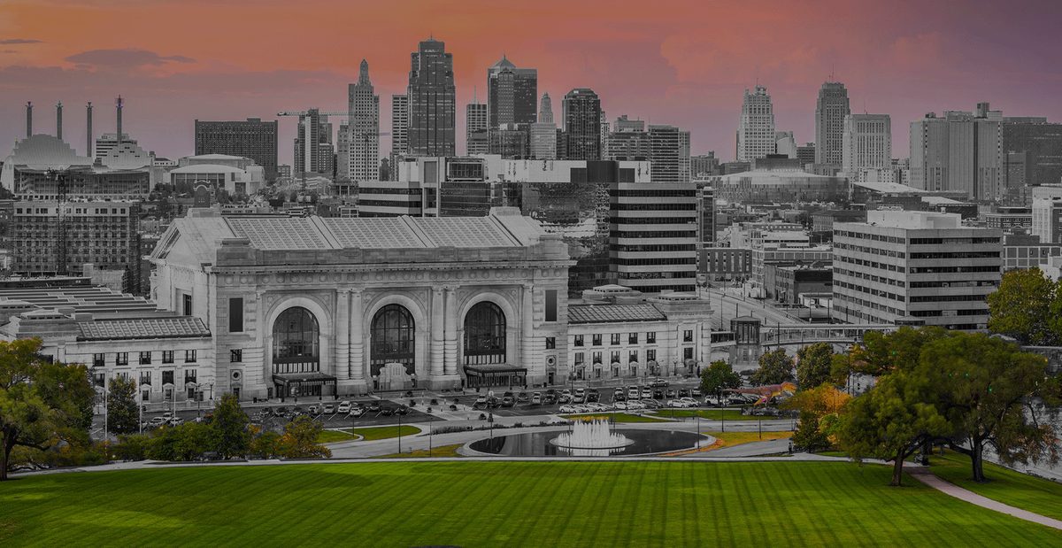The Kansas City skyline over Union Station