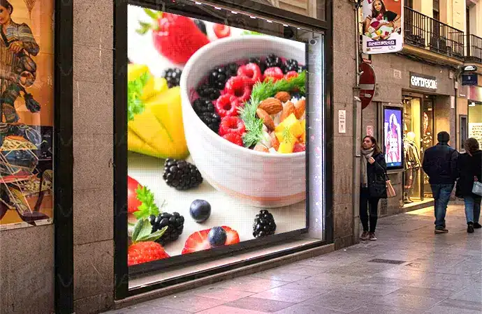 Pantalla LED de escaparate