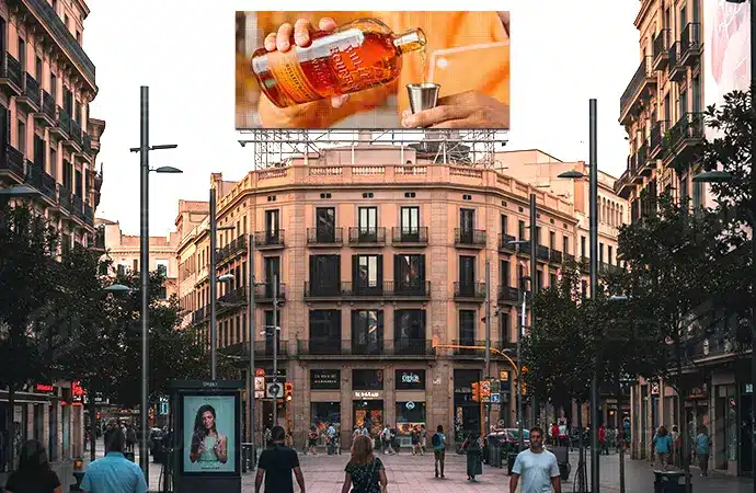 Valla publicitaria LED