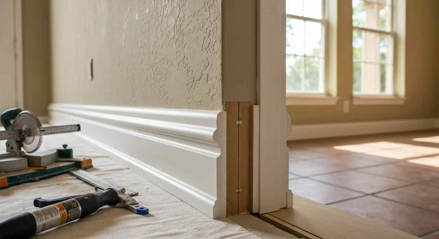 Baseboard installation project
