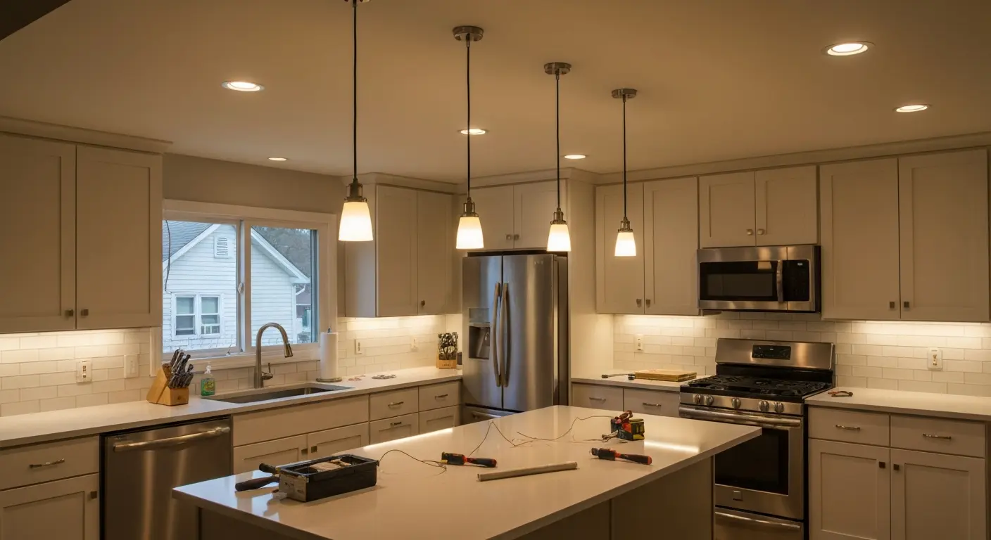 Kitchen lighting design