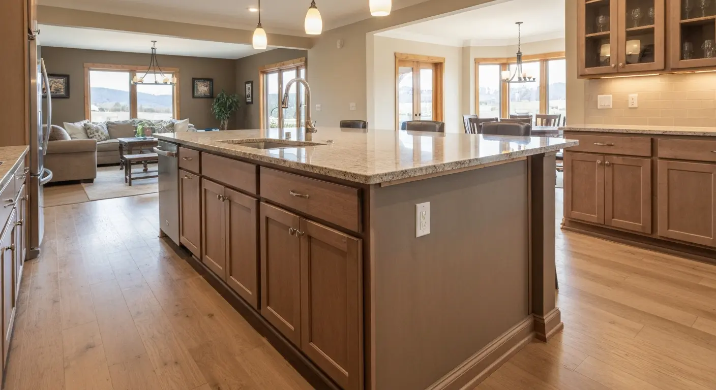 Kitchen island design and installation
