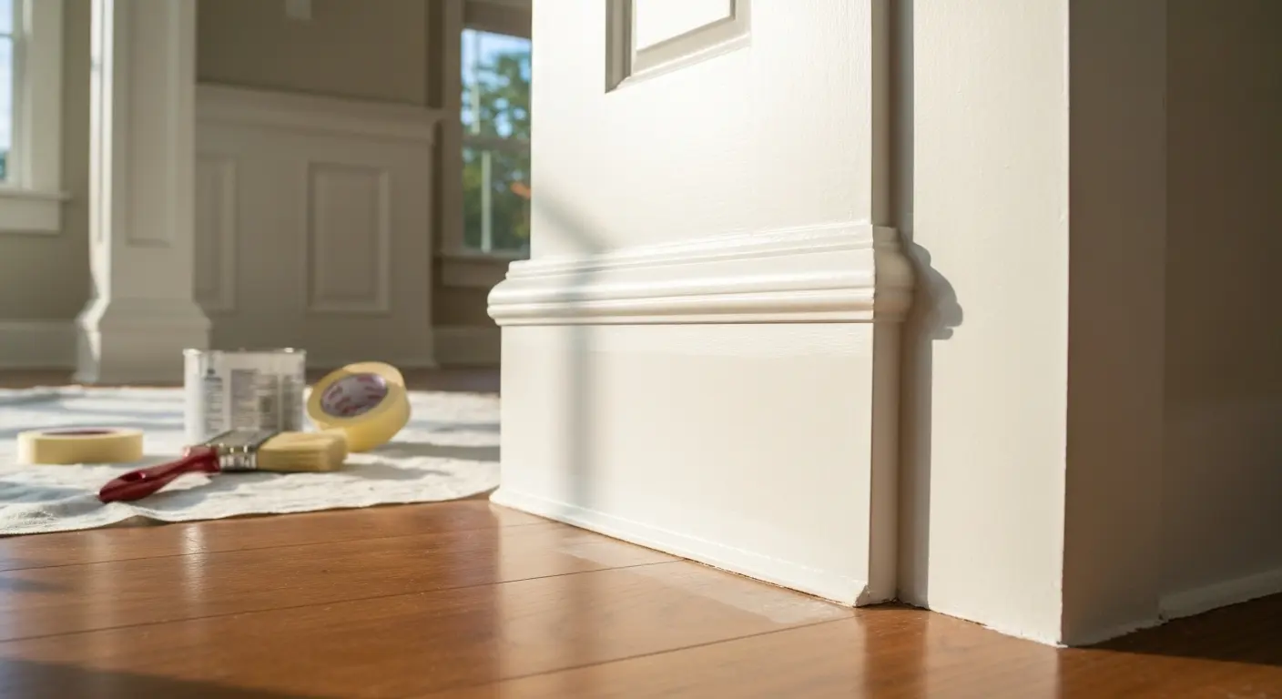 Baseboard painting service