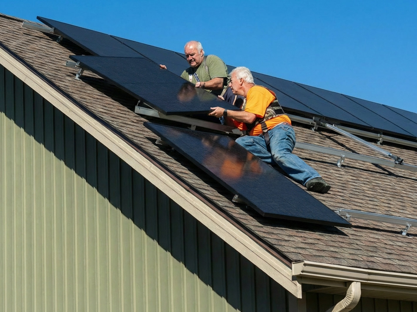 Customer solar installation