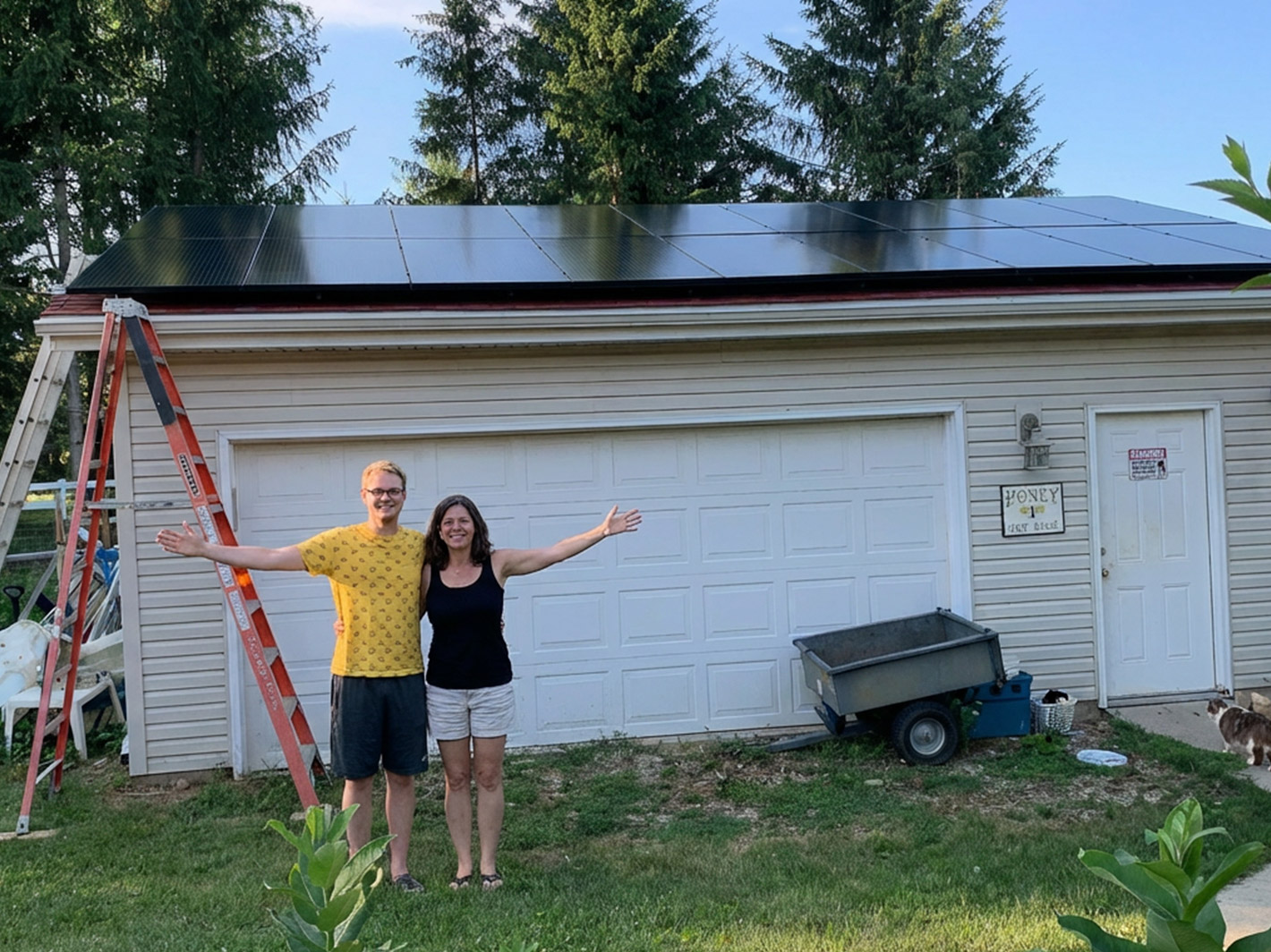 Customer solar installation