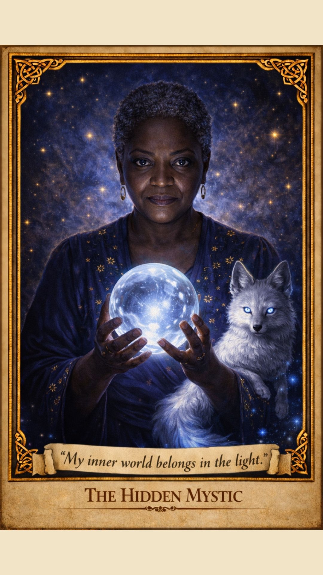 The Hidden Mystic — Enchanted Persona art